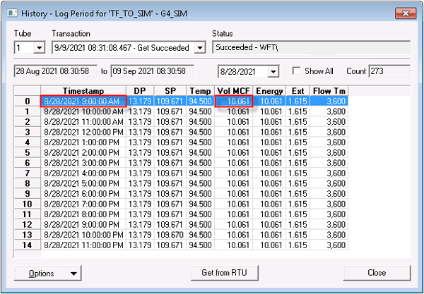 Vol data group element